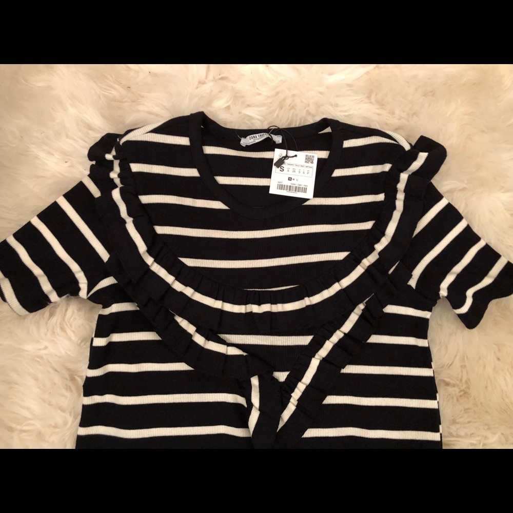 Zara ruffled pencil dress SM NWT - Picture 5 of 5